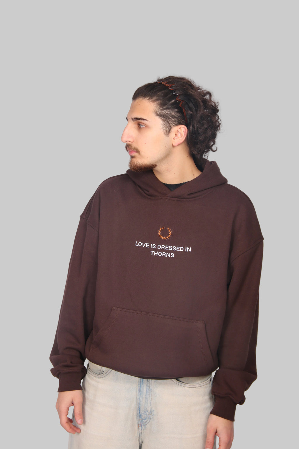 Love is dressed in Thorns Hoodie