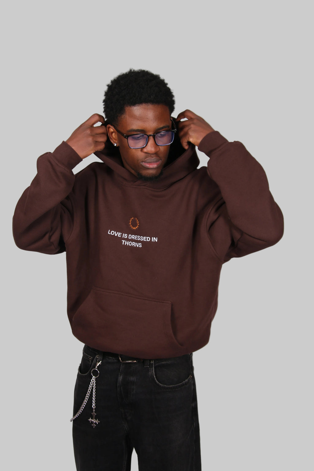 Love is dressed in Thorns Hoodie